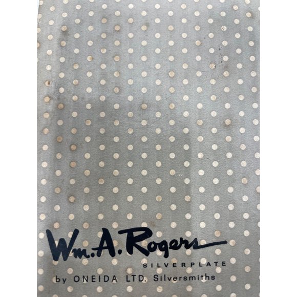 Oneida Wm. A Rogers Strathmore Vintage Serving Pieces Spoon & Fork 8" - Picture 4 of 8